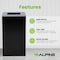 Alpine Industries Square Recycling Bin, 29 Gallons, Black Can, Square Opening Lid ALP4450-KIT-BLK-S - alternate 7
